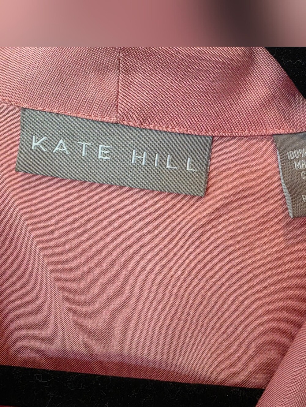 NWOT Kate Hill Pink Sleeveless Wrap Blouse with Side Tie - Picture 2 of 9